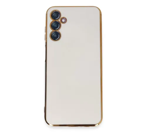 Samsung Galaxy M14 5G Kılıf Volet Silikon - Beyaz