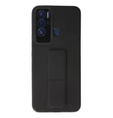 Tecno Pova Neo Kılıf Mega Standlı Silikon - Siyah