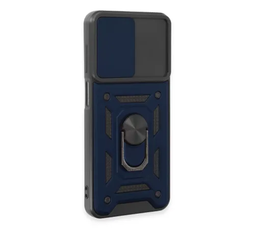Samsung Galaxy M14 5G Kılıf Pars Lens Yüzüklü Silikon - Lacivert