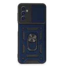 Samsung Galaxy M14 5G Kılıf Pars Lens Yüzüklü Silikon - Lacivert