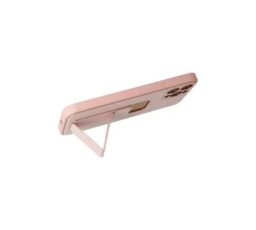 Apple iPhone 12 Pro Kılıf Coco Deri Standlı Kapak - Pembe