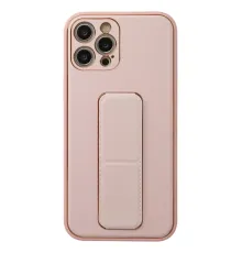 Apple iPhone 12 Pro Kılıf Coco Deri Standlı Kapak - Pembe