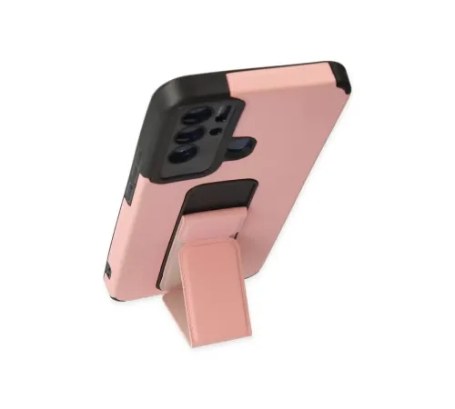 Tecno Pova Neo Kılıf Mega Standlı Silikon - Pudra