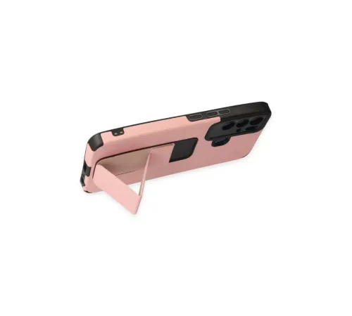 Tecno Pova Neo Kılıf Mega Standlı Silikon - Pudra