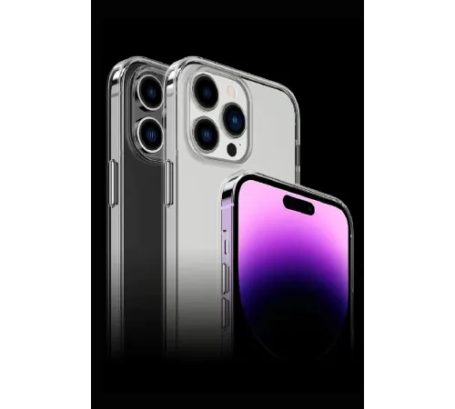 Apple iPhone 15 Pro Max Kılıf Tron Şeffaf Magsafe Kapak - Şeffaf