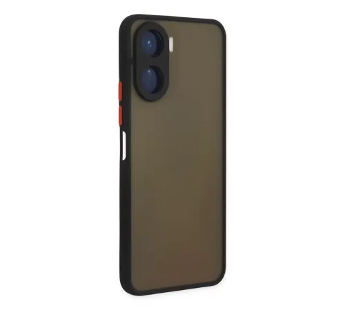 Vivo Y16 Kılıf Montreal Silikon Kapak - Siyah