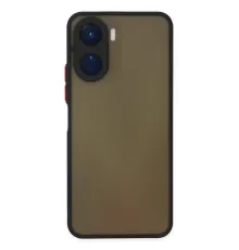 Vivo Y16 Kılıf Montreal Silikon Kapak - Siyah