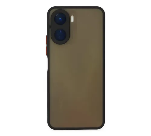 Vivo Y16 Kılıf Montreal Silikon Kapak - Siyah