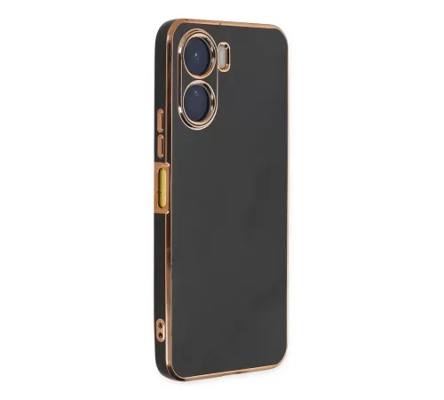 Vivo Y16 Kılıf Volet Silikon - Siyah