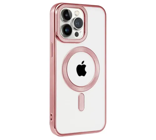 Apple iPhone 14 Pro Kılıf Kronos Magsafe Kapak - Rose Gold