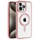 Apple iPhone 14 Pro Kılıf Kronos Magsafe Kapak - Rose Gold