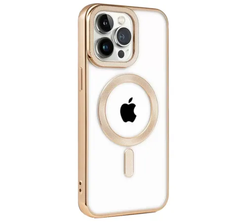 Apple iPhone 14 Pro Kılıf Kronos Magsafe Kapak - Gold