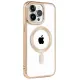Apple iPhone 14 Pro Kılıf Kronos Magsafe Kapak - Gold