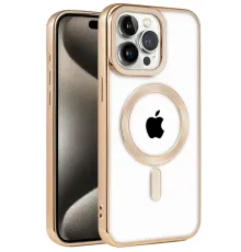 Apple iPhone 14 Pro Kılıf Kronos Magsafe Kapak - Gold
