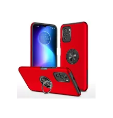 Xiaomi Poco F3 Kılıf Elit Yüzüklü Kapak - Kırmızı