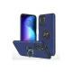 Xiaomi Poco F3 Kılıf Elit Yüzüklü Kapak - Lacivert