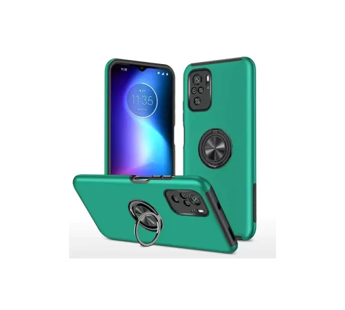 Xiaomi Poco F3 Kılıf Elit Yüzüklü Kapak - Yeşil