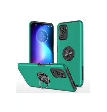 Xiaomi Poco F3 Kılıf Elit Yüzüklü Kapak - Yeşil