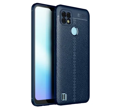 Realme C21 Kılıf Auto Focus Kapak - Lacivert