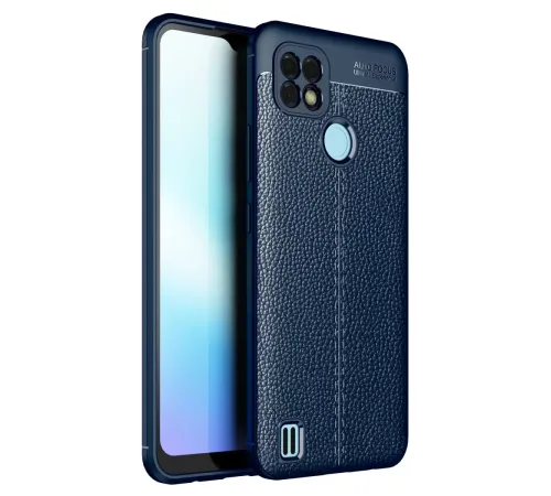 Realme C21 Kılıf Auto Focus Kapak - Lacivert