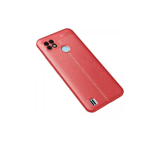 Realme C21 Kılıf Auto Focus Kapak - Kırmızı