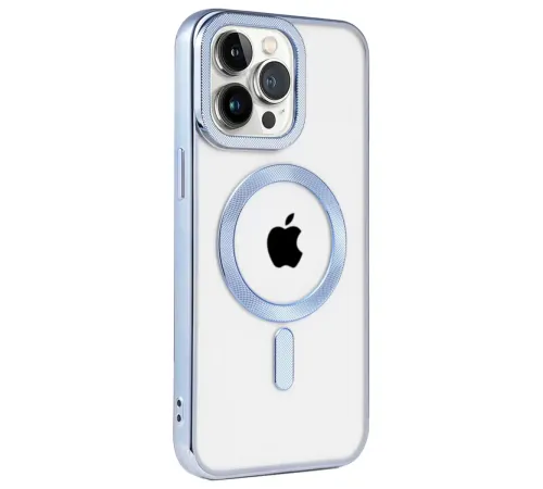 Apple iPhone 14 Pro Max Kılıf Kronos Magsafe Kapak - Sierra Blue