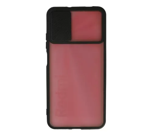 Xiaomi Redmi 9T Kılıf Palm Buzlu Kamera Sürgülü Silikon - Siyah