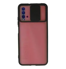 Xiaomi Redmi 9T Kılıf Palm Buzlu Kamera Sürgülü Silikon - Siyah