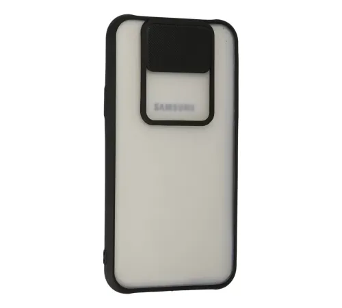 Samsung Galaxy J7 Kılıf Palm Buzlu Kamera Sürgülü Silikon - Siyah