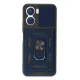 Vivo Y16 Kılıf Pars Lens Yüzüklü Silikon - Lacivert