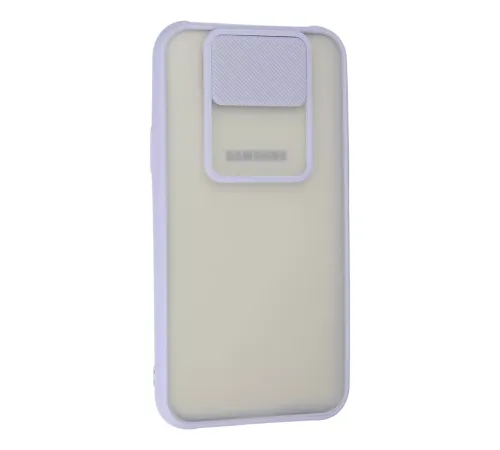 Samsung Galaxy J7 Kılıf Palm Buzlu Kamera Sürgülü Silikon - Lila