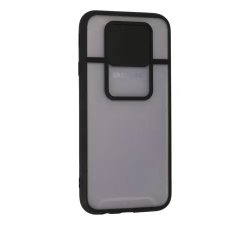 Samsung Galaxy J7 Pro / J730 Kılıf Palm Buzlu Kamera Sürgülü Silikon - Siyah