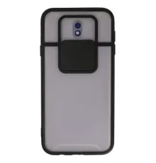 Samsung Galaxy J7 Pro / J730 Kılıf Palm Buzlu Kamera Sürgülü Silikon - Siyah