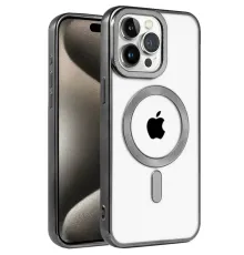 Apple iPhone 15 Pro Max Kılıf Kronos Magsafe Kapak - Siyah