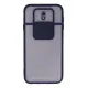 Samsung Galaxy J7 Pro / J730 Kılıf Palm Buzlu Kamera Sürgülü Silikon - Lacivert