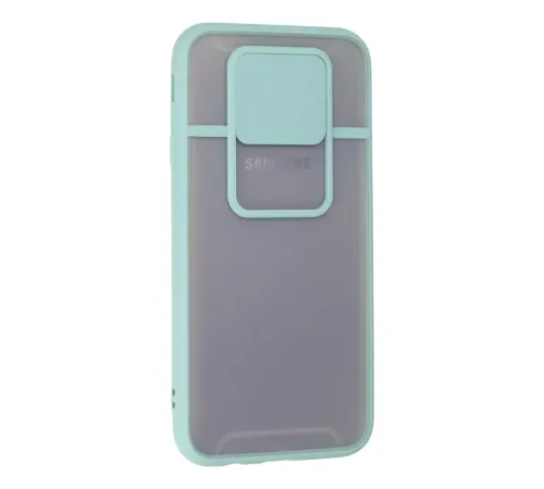 Samsung Galaxy J7 Pro / J730 Kılıf Palm Buzlu Kamera Sürgülü Silikon - Turkuaz