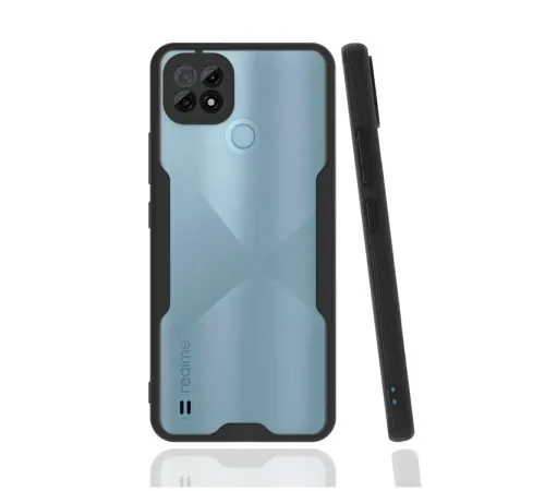 Realme C21 Kılıf Platin Silikon - Siyah