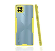 Realme C21 Kılıf Platin Silikon - Sarı