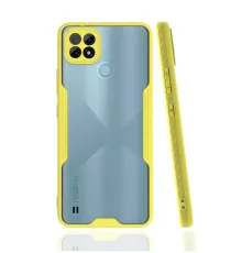Realme C21 Kılıf Platin Silikon - Sarı