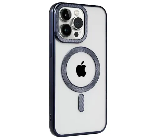 Apple iPhone 15 Pro Max Kılıf Kronos Magsafe Kapak - Lacivert