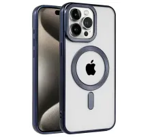 Apple iPhone 15 Pro Max Kılıf Kronos Magsafe Kapak - Lacivert