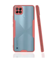 Realme C21 Kılıf Platin Silikon - Pembe