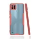 Realme C21 Kılıf Platin Silikon - Pembe