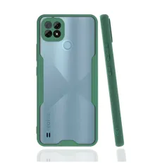 Realme C21 Kılıf Platin Silikon - Yeşil