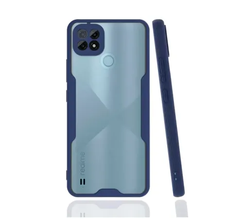 Realme C21 Kılıf Platin Silikon - Lacivert