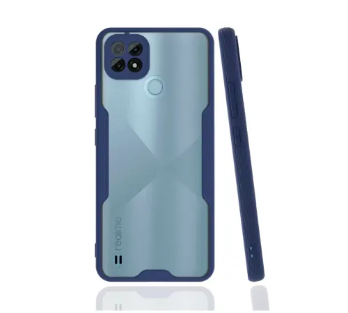 Realme C21 Kılıf Platin Silikon - Lacivert