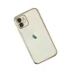 Apple iPhone 11 Kılıf Lensli Silikon - Gold