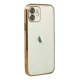 Apple iPhone 11 Kılıf Lensli Silikon - Gold