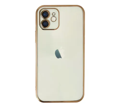 Apple iPhone 11 Kılıf Lensli Silikon - Gold