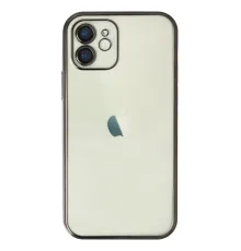 Apple iPhone 12 Kılıf Lensli Silikon - Siyah